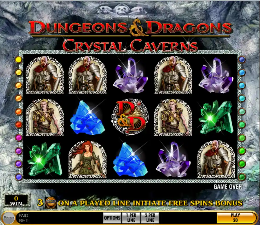 dangeons and dragons: crystal caverns