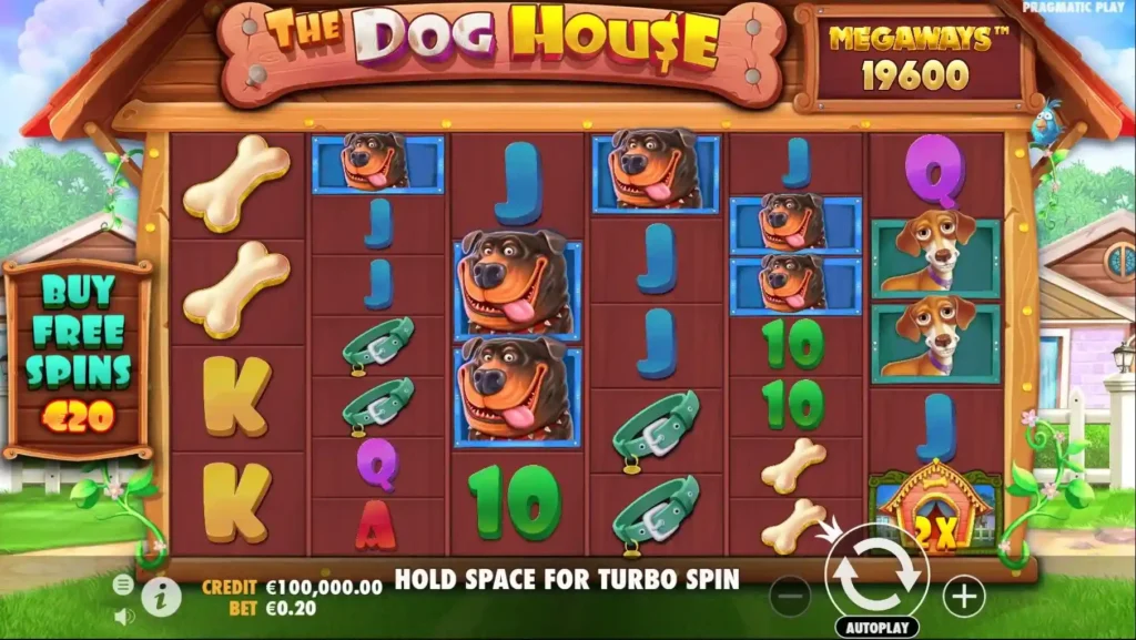 dog house megaways gameplay